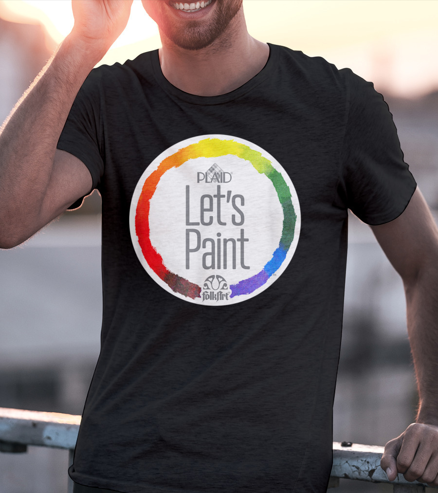 Plaid FolkArt Let's Paint Color Wheel T-Shirt