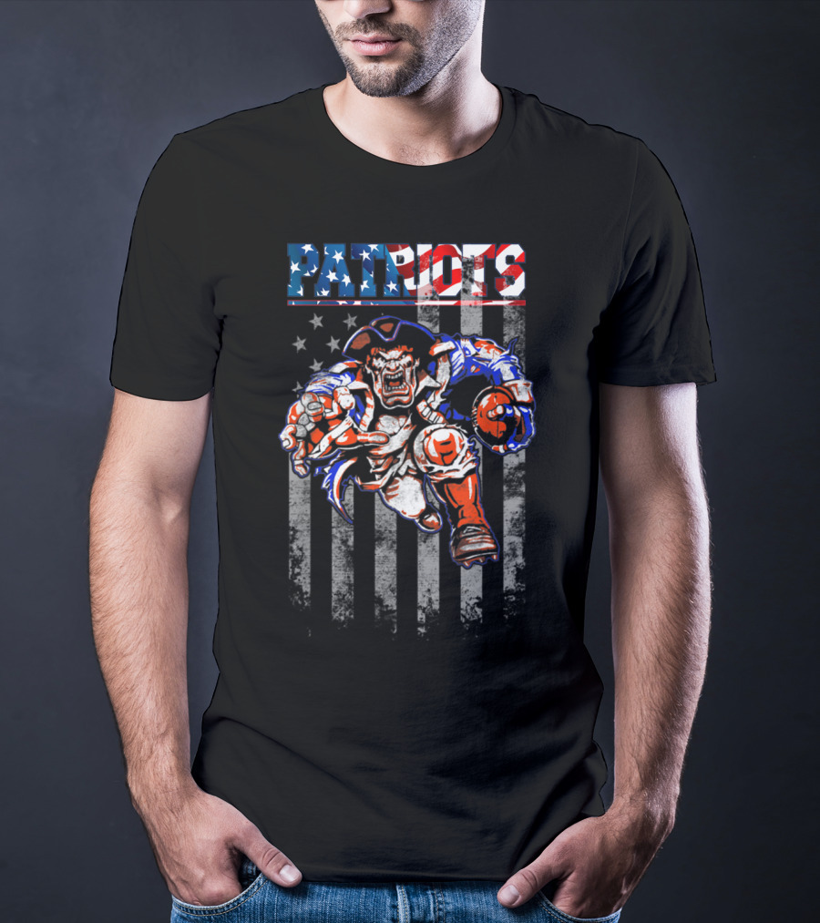Patriotic American Football Fans New England Patriots T-Shirt
