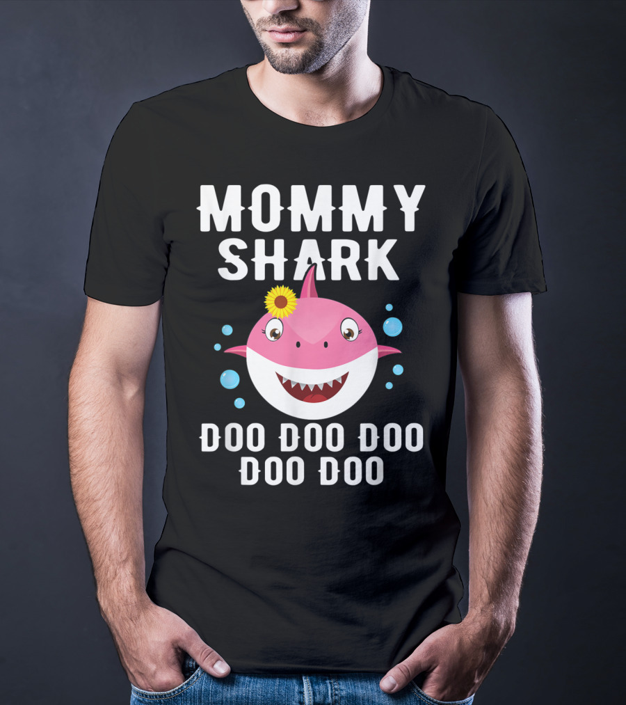 Mommy Shark Doo Doo Doo Doo Funny Kids Video Baby T-Shirt