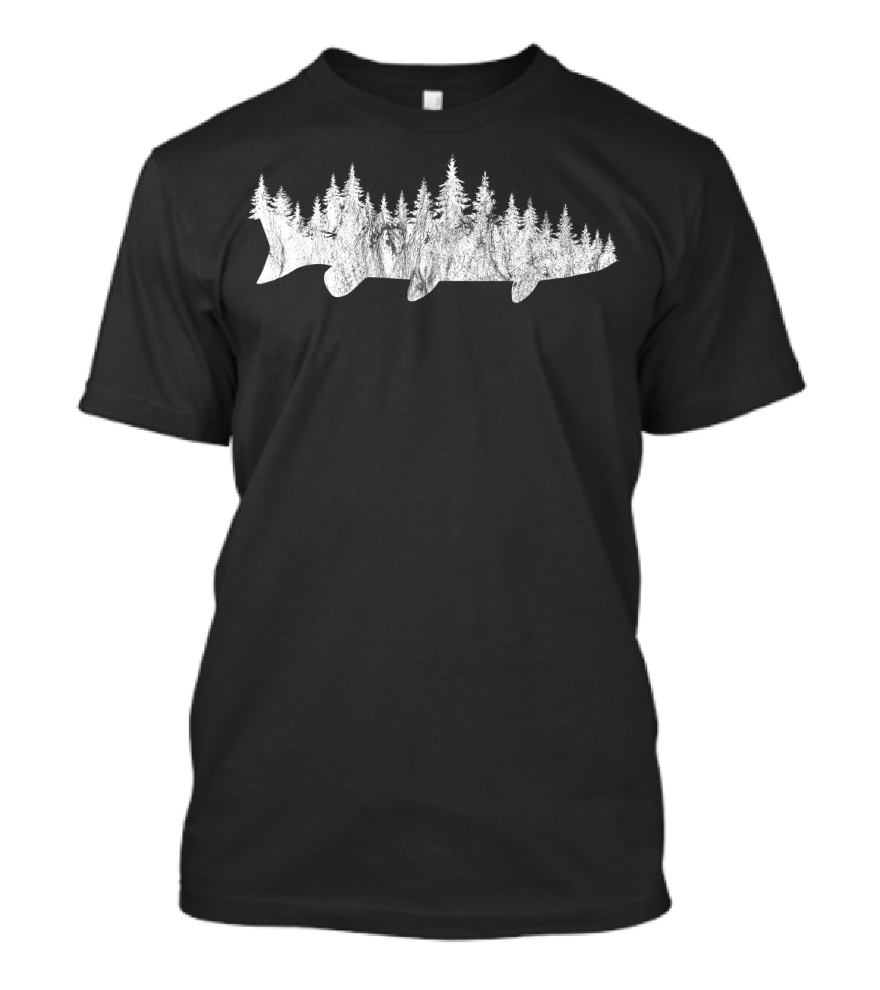 Musky Fishing Forest Outdoor Fishing Angle Wilderness Fish T-Shirt