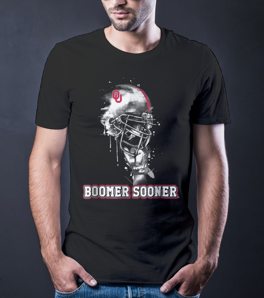 Boomer Sooner Oklahoma Sooners Helmet OU T-Shirt
