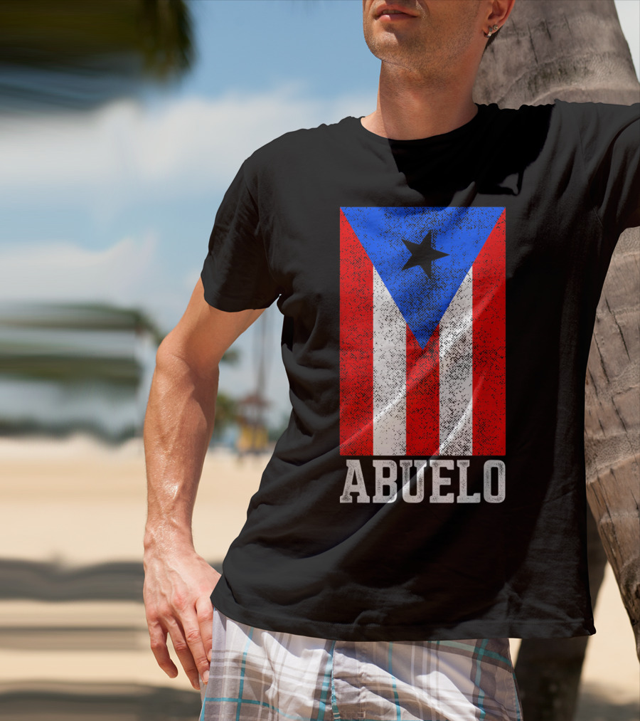 Puerto Rico Flag Abuelo T-Shirt
