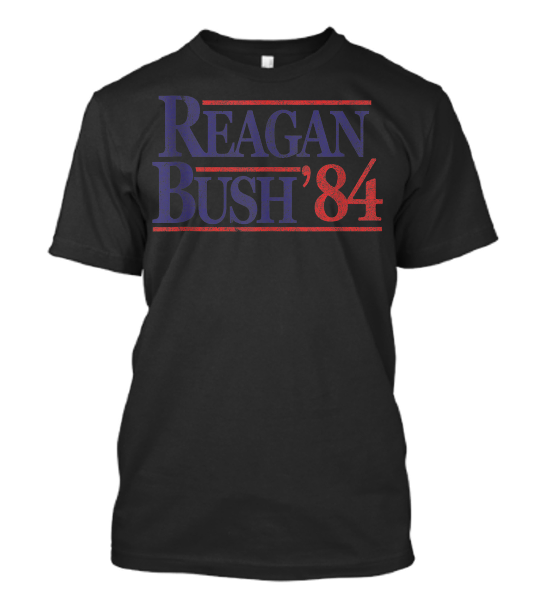 Reagan Bush '84 Retro Republican Campaign T-Shirt
