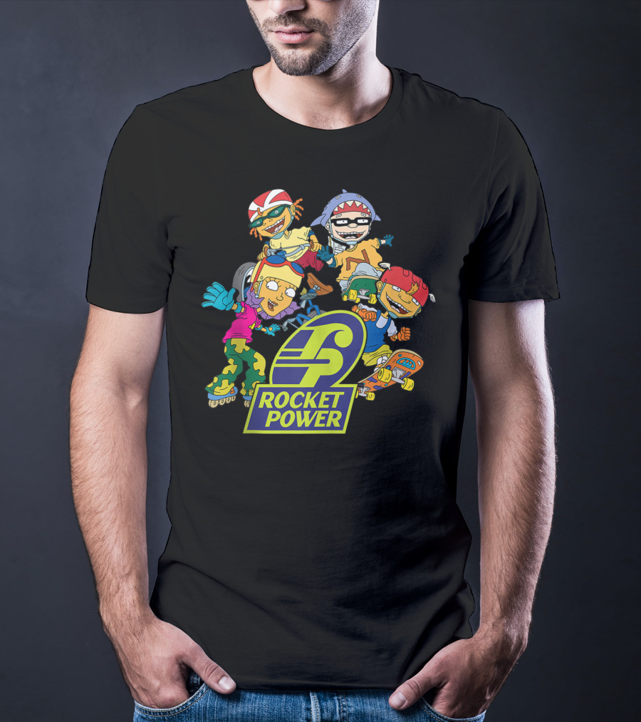 Rocket Power Characters Logo 90s Cartoon T-Shirt