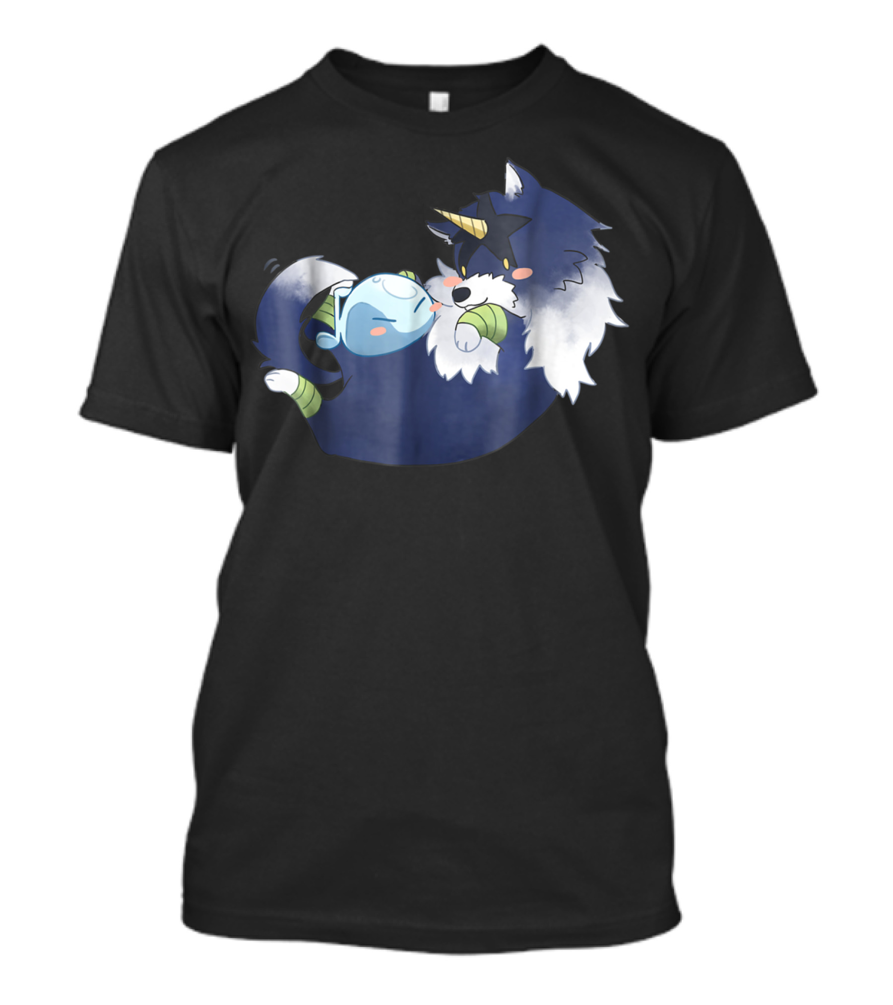 That Time I Got Reincarnated As A Slime Anime Rimu And Wolf Cuddle Scene T-Shirt