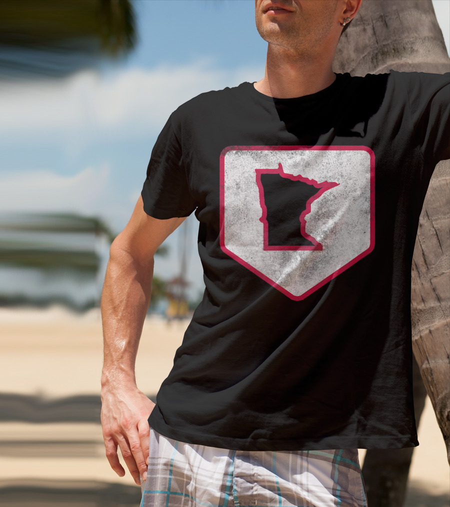 Vintage Minnesota Baseball Home Plate MPLS STP T-Shirt