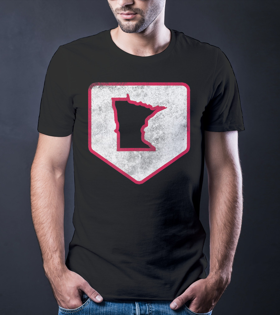 Vintage Minnesota Baseball Home Plate MPLS STP T-Shirt