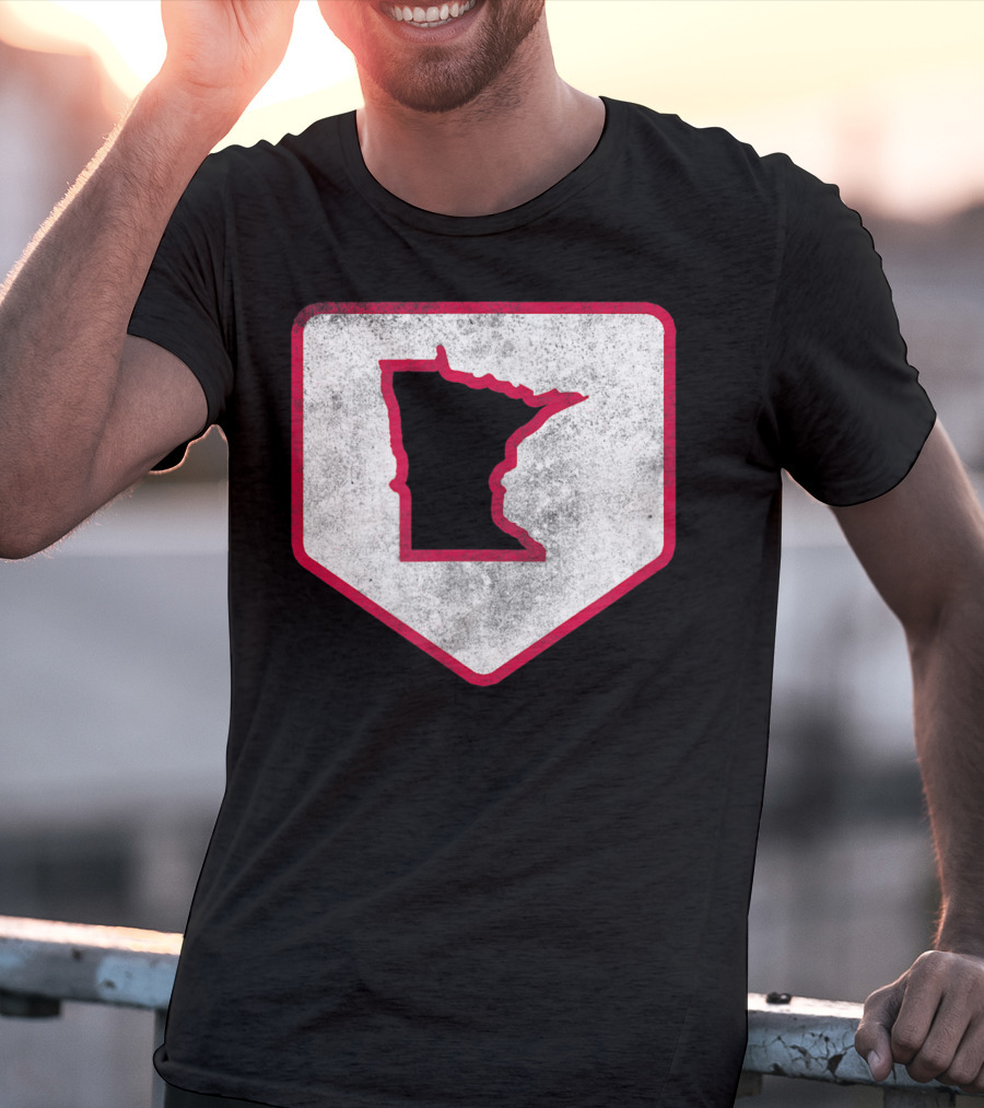 Vintage Minnesota Baseball Home Plate MPLS STP T-Shirt