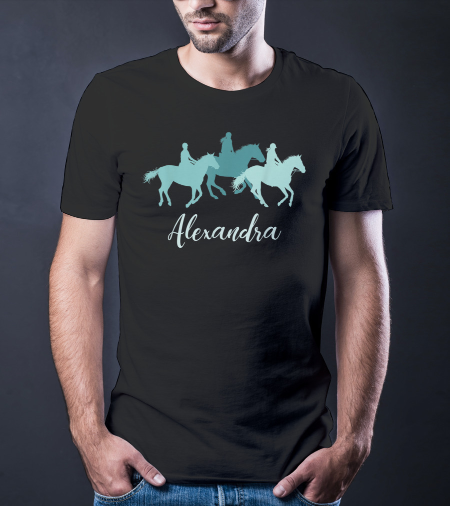 Alexandra Personalized Horse Rider T-Shirt