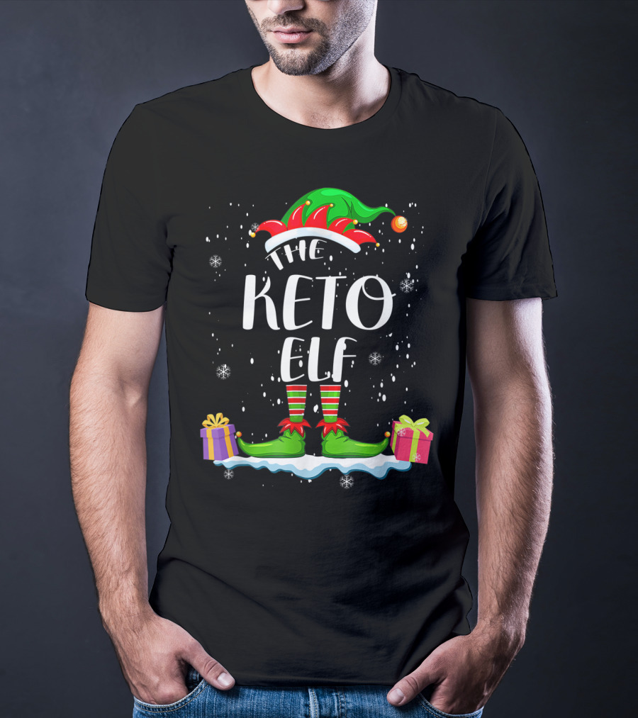 The Keto Elf Snowflakes And Gifts Holiday T-Shirt