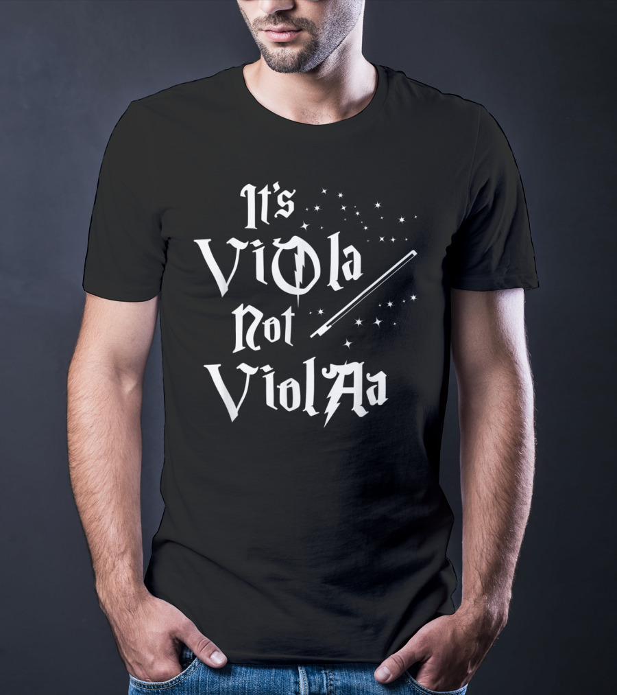 It's Viola Not Violin Magic Wand Stars T-Shirt