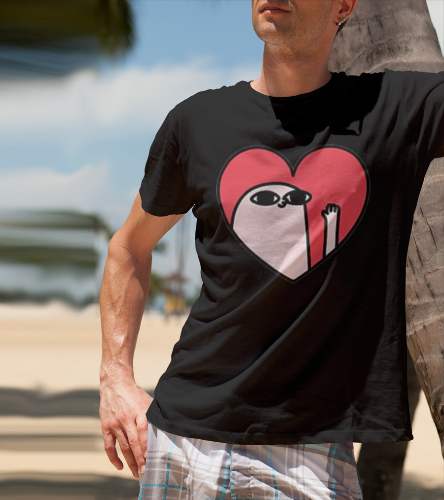 Ketnipz Heart Cartoon Character In T-Shirt