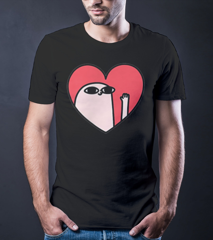 Ketnipz Heart Cartoon Character In T-Shirt