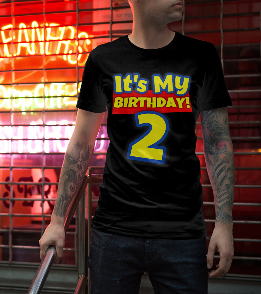 Kids 2 Year Old Birthday Boys And Girls It's My Birthday 2 T-Shirt
