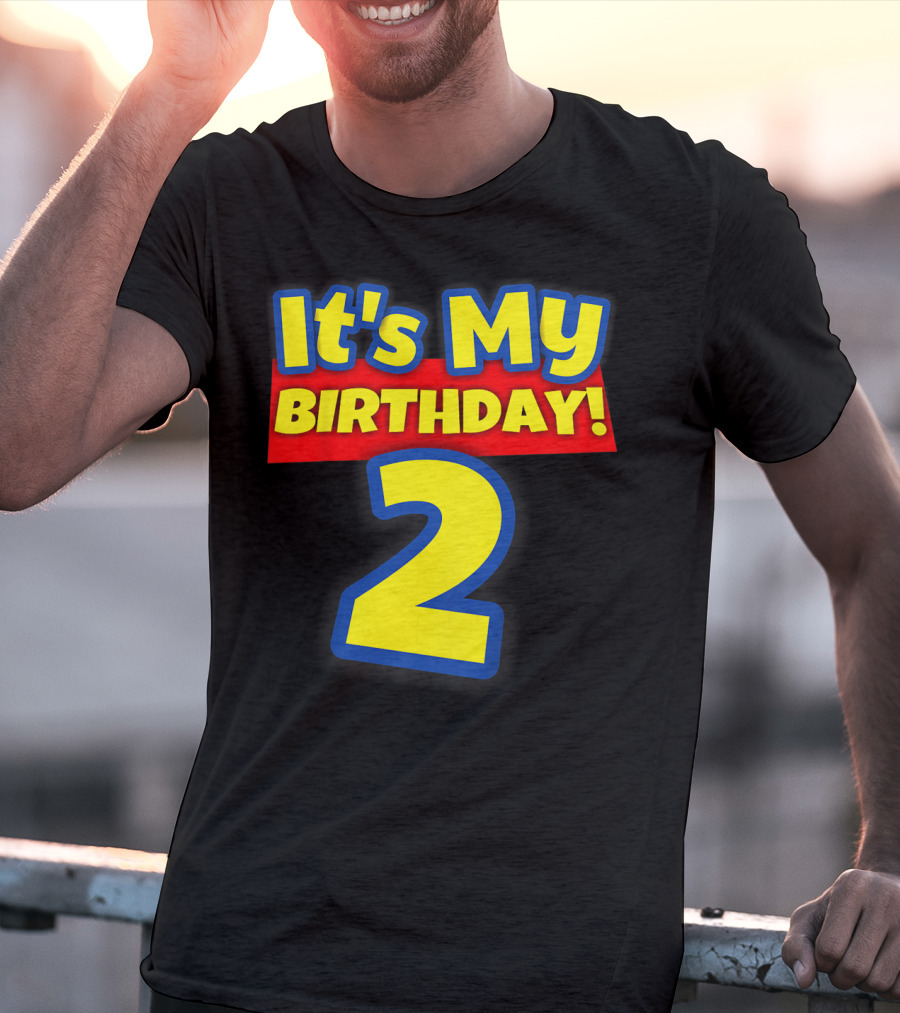 Kids 2 Year Old Birthday Boys And Girls It's My Birthday 2 T-Shirt