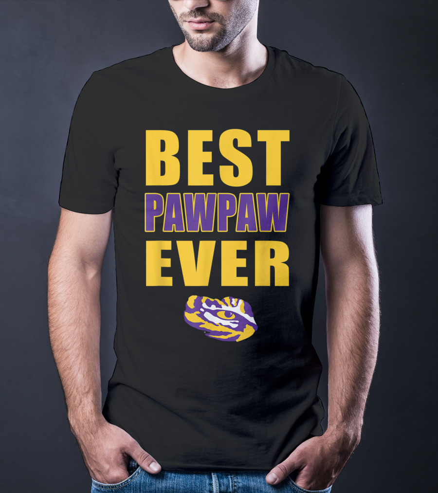 Best Pawpaw Ever LSU Tigers Fan T-Shirt