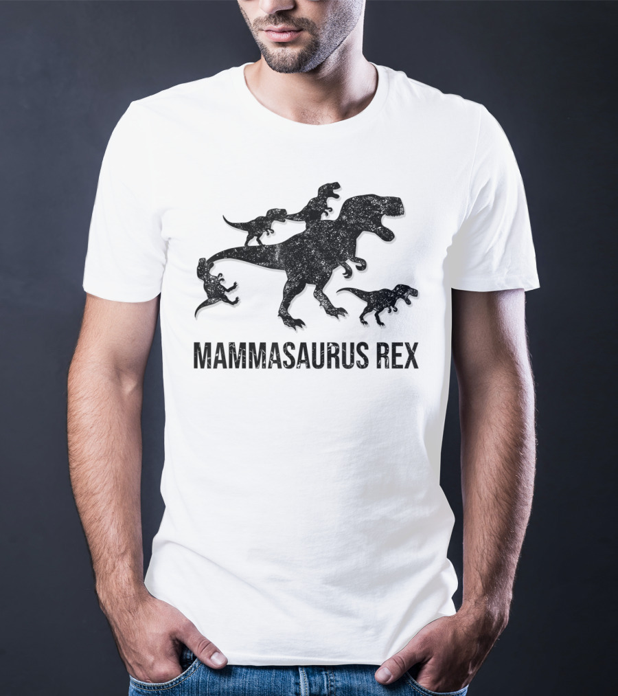 Mammasaurus Rex Dinosaur Family T-Shirt
