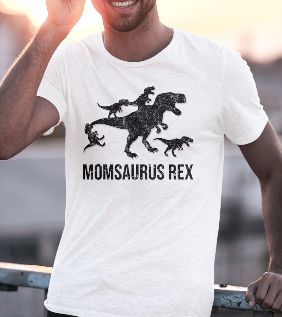 Momsaurus Rex Dinosaur Family Fun For Kids And Mommy T-Shirt