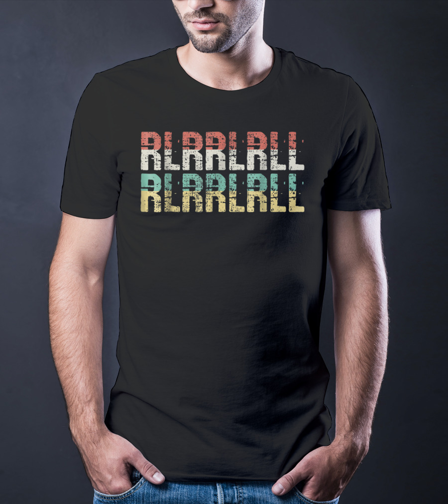 RLRRLRLL Vintage Paradiddle Drum T-Shirt