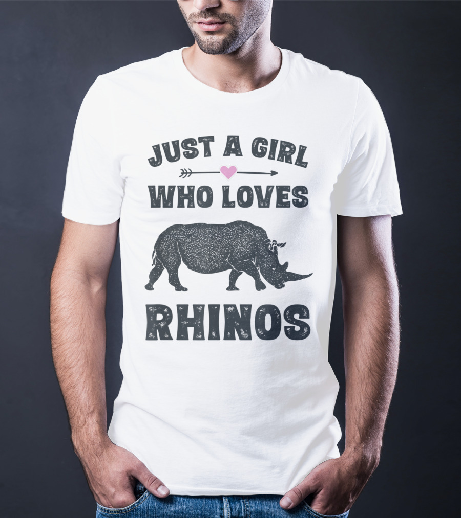 Just A Girl Who Loves Rhinos T-Shirt