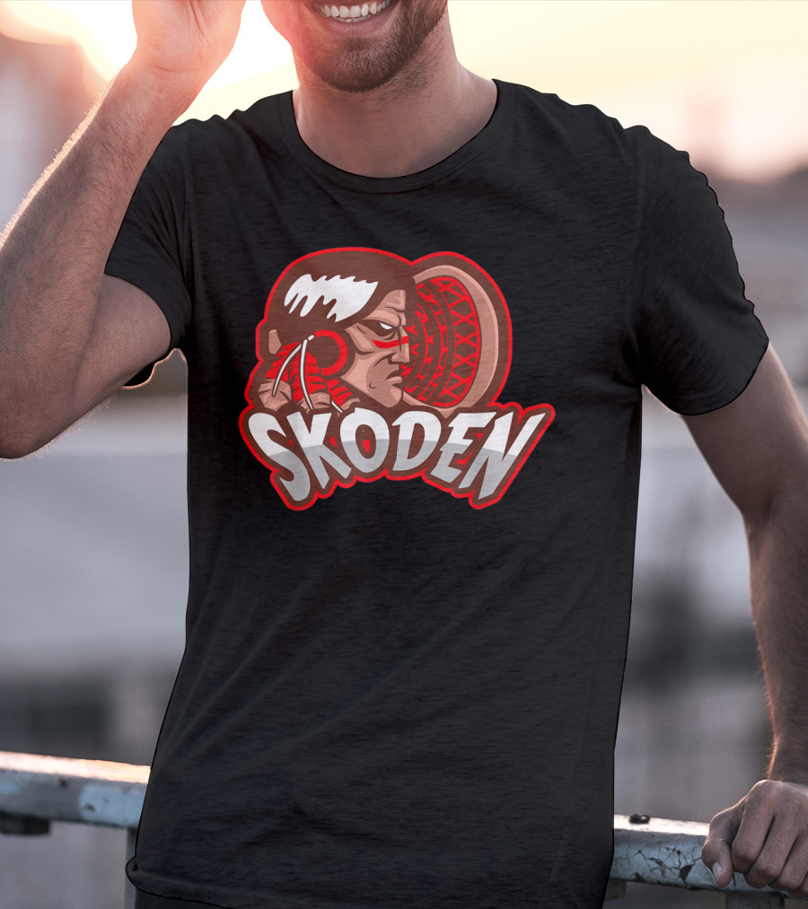 Skoden Stickball Lacrosse Let's Go Then Native American Inspired T-Shirt