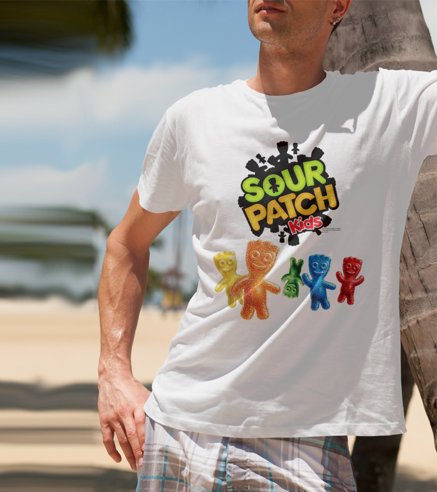 Sour Patch Kids Candy Colorful Characters T-Shirt