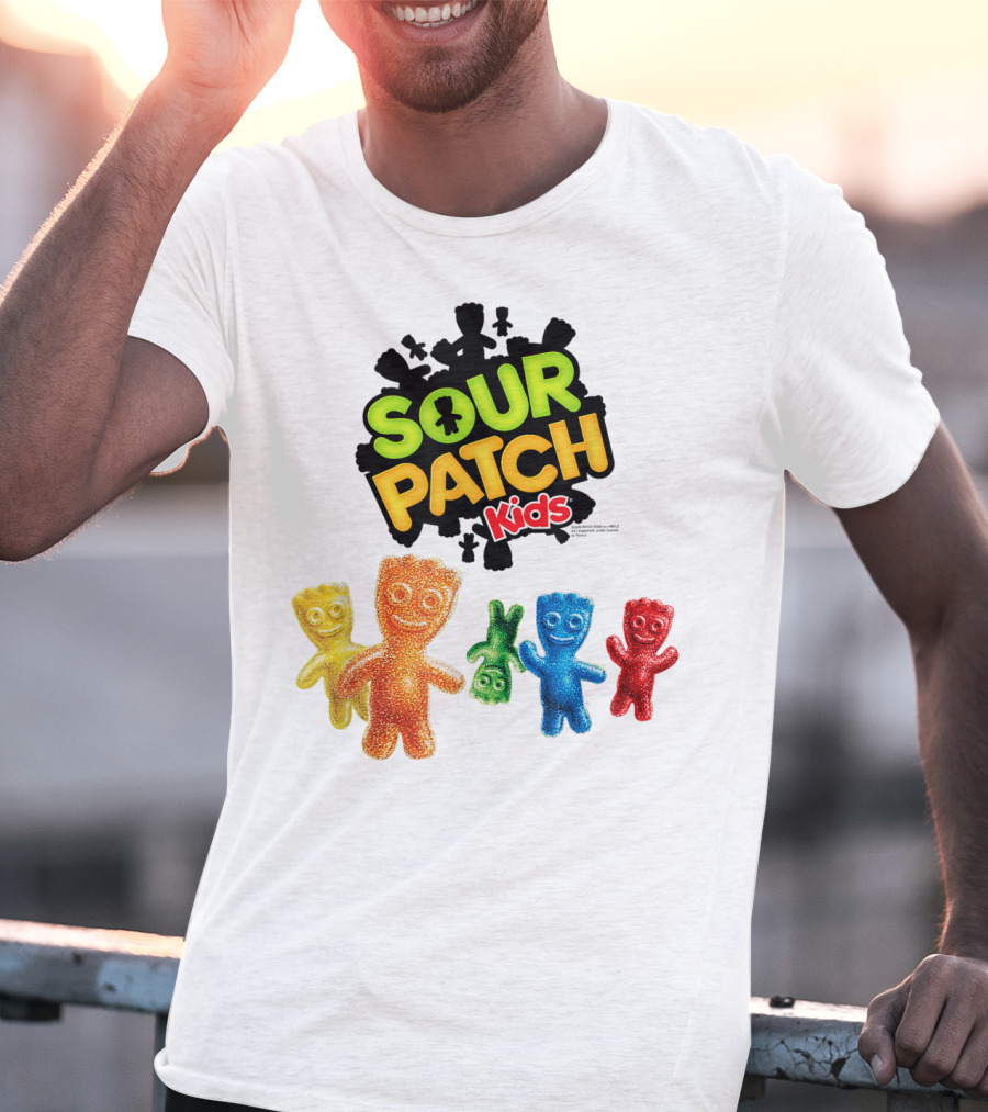 Sour Patch Kids Candy Colorful Characters T-Shirt
