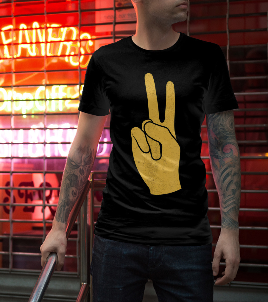 Southern California Victory Yellow Peace Sign T-Shirt