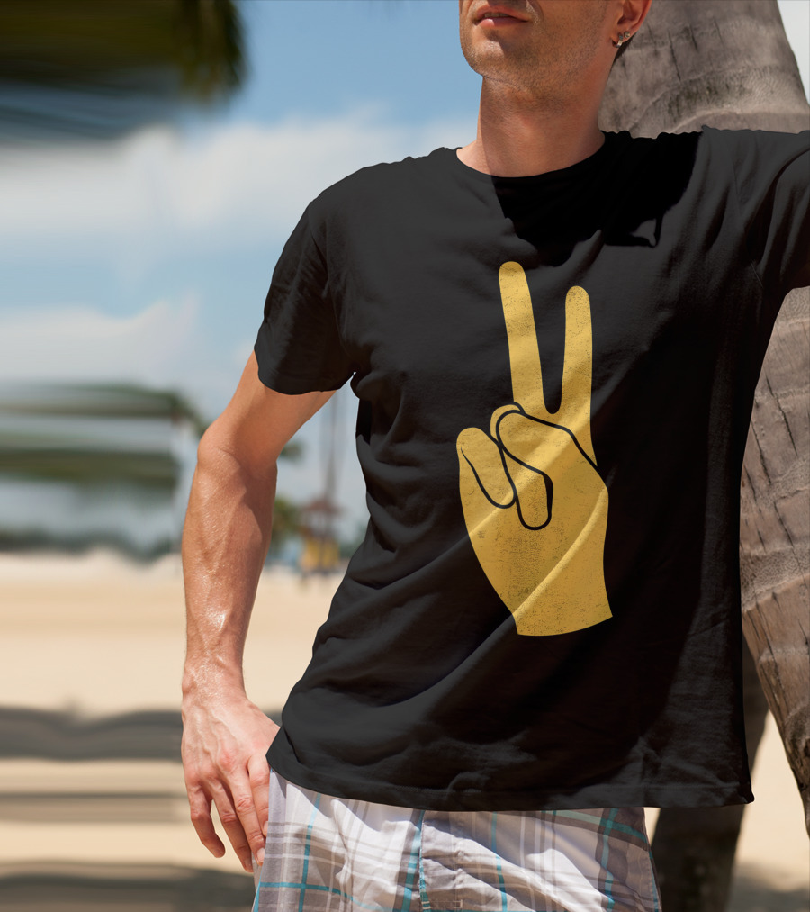 Southern California Victory Yellow Peace Sign T-Shirt