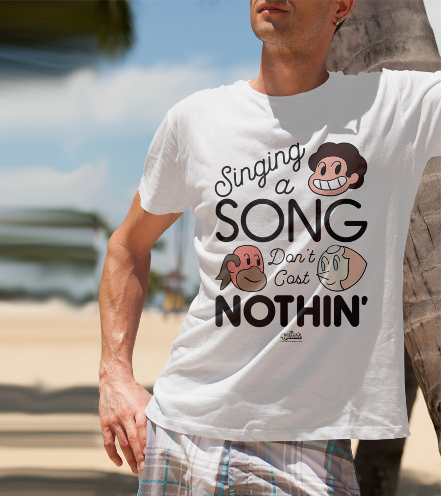 Singing A Song Don't Cost Nothin' Steven Universe Cartoon Network Characters T-Shirt