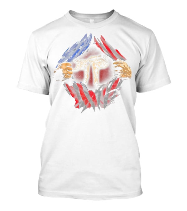 Taekwondo Fighter Revealed Behind American Flag T-Shirt