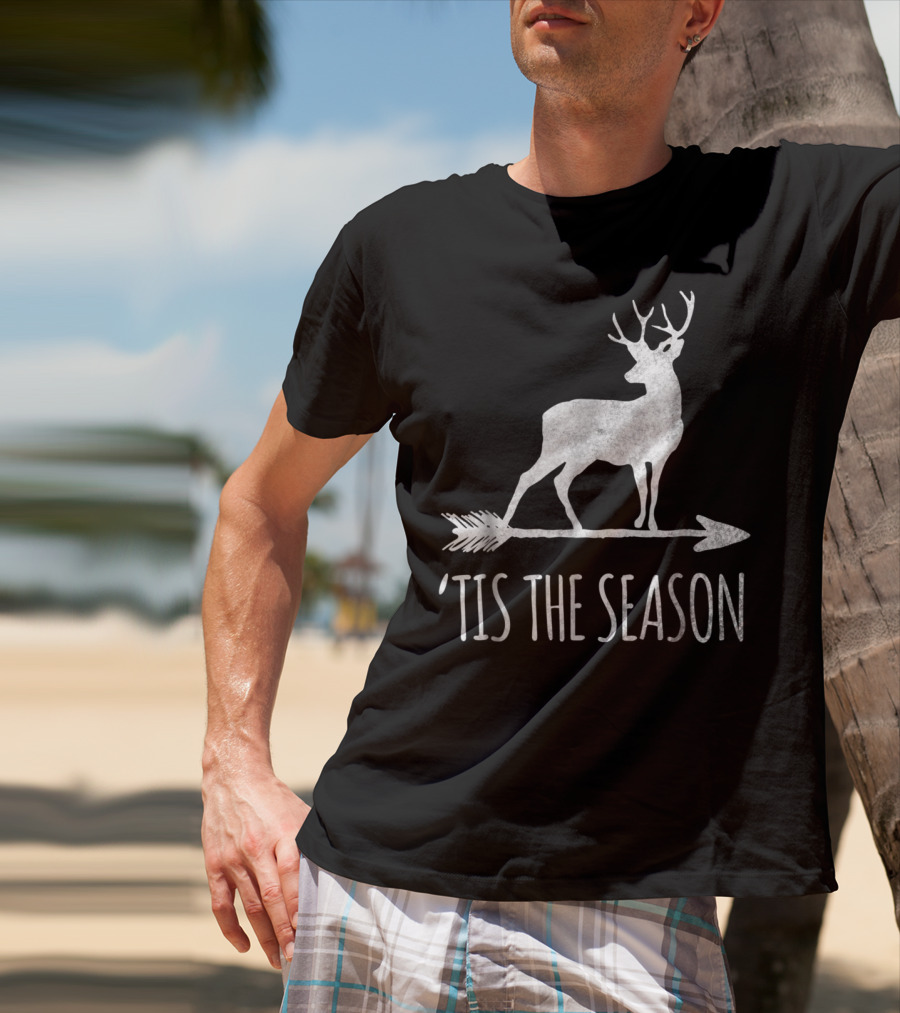 Tis The Season Funny Deer Bow Hunting Arrow T-Shirt
