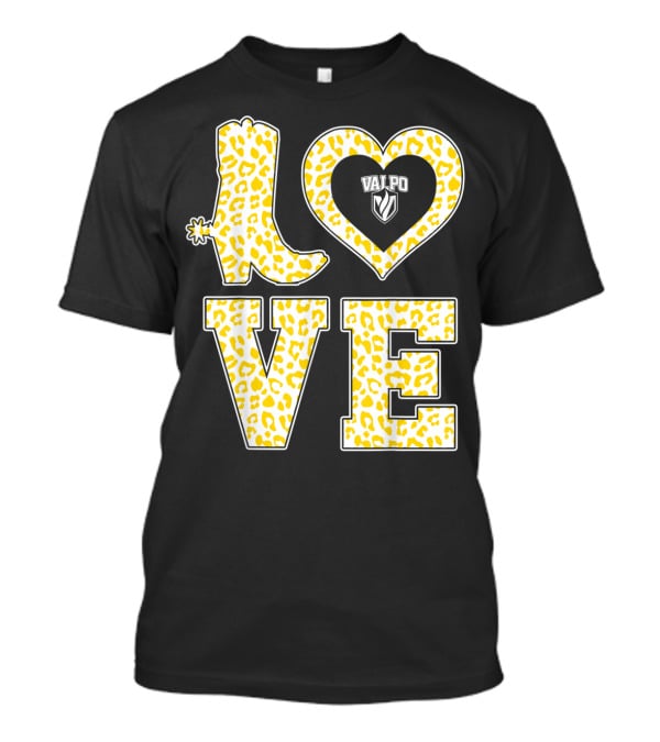 Valparaiso Crusaders Valpo Leopard Love Boot T-Shirt