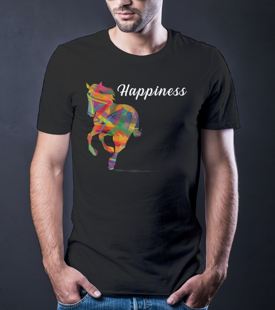Happiness Colorful Cute Horse T-Shirt