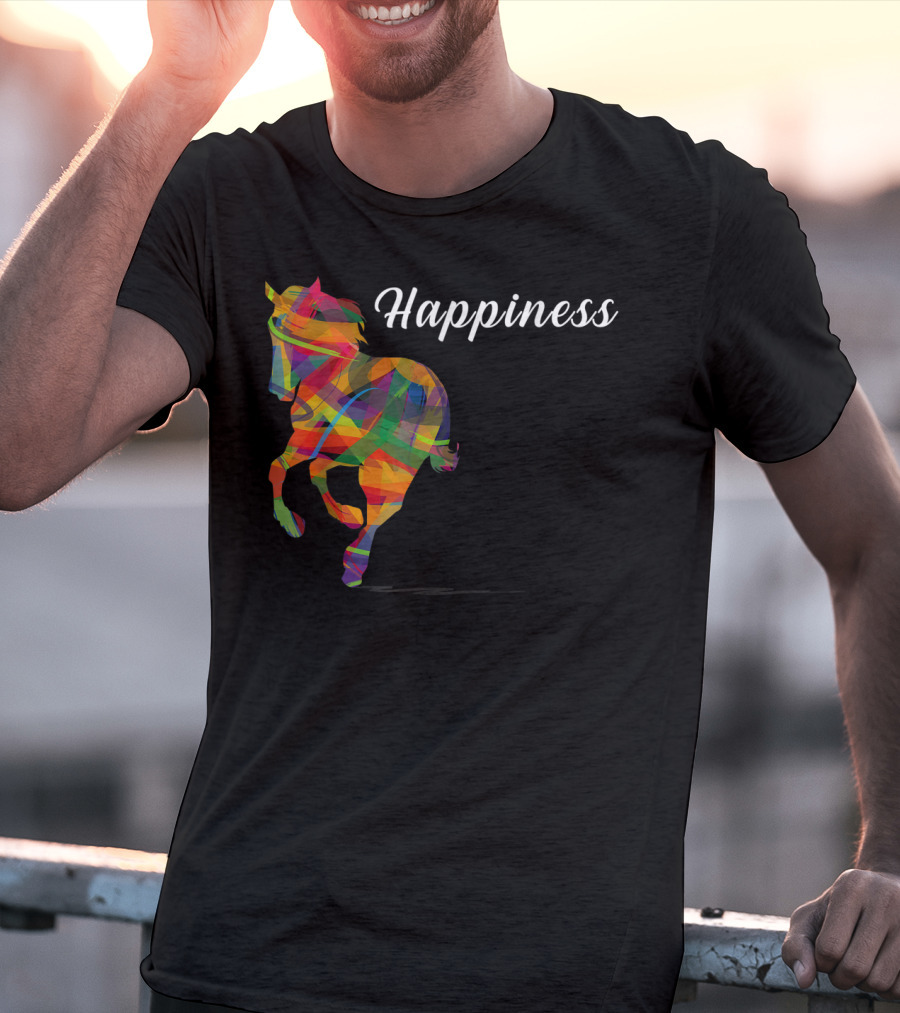Happiness Colorful Cute Horse T-Shirt