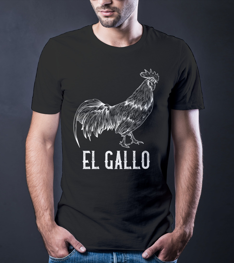 El Gallo Loteria Mexicana The Rooster Prem T-Shirt