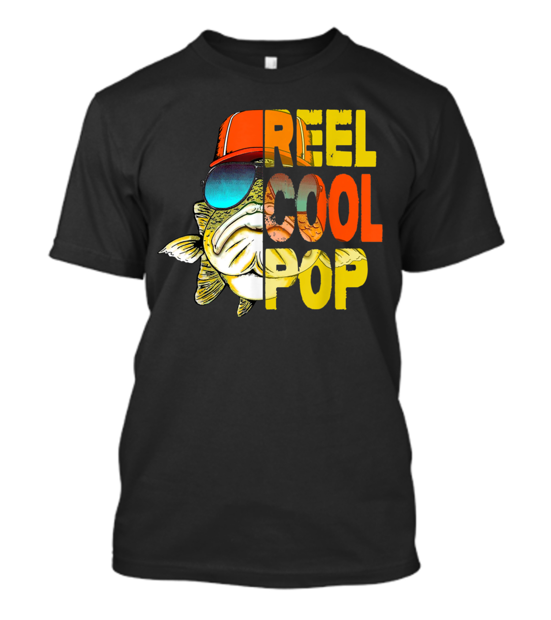 Reel Cool Pop Father's Day Fisherman Shirt With Sunglasses And Cap T-Shirt