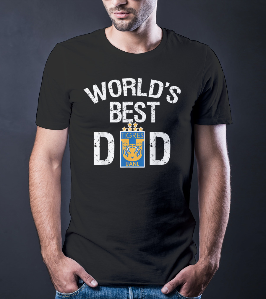 World's Best Dad FC Tigres UANL Mexico Father's Day T-Shirt