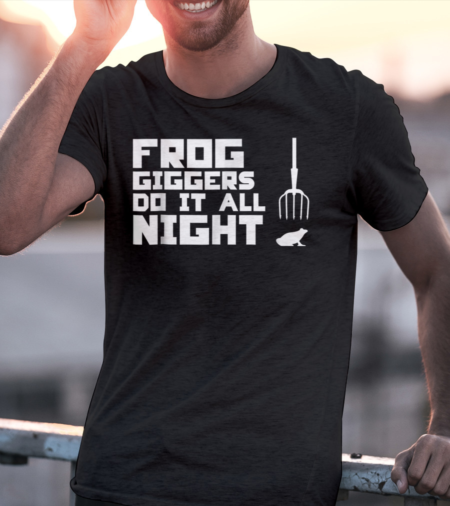 Frog Giggers Do It All Night Pitchfork Frog T-Shirt