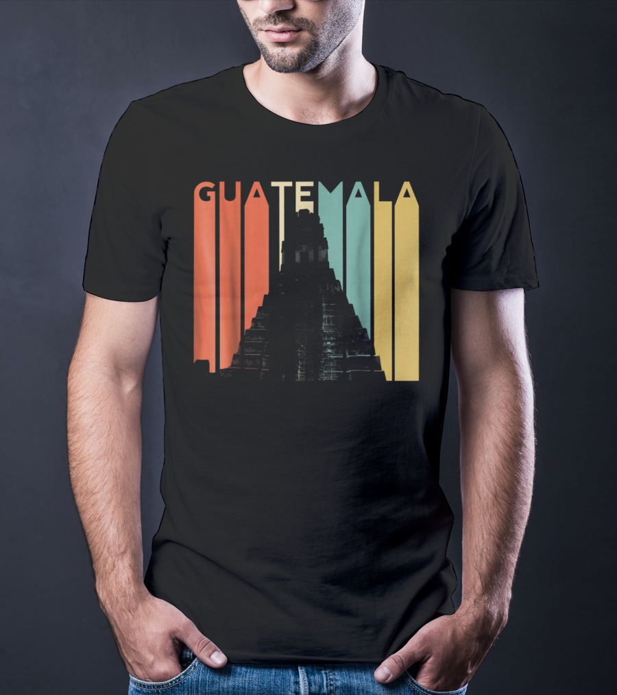 Guatemala Chapin Atitlan Tikal Maya Mayan Pyramid T-Shirt