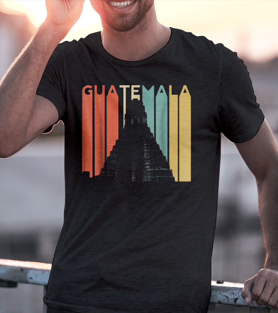 Guatemala Chapin Atitlan Tikal Maya Mayan Pyramid T-Shirt