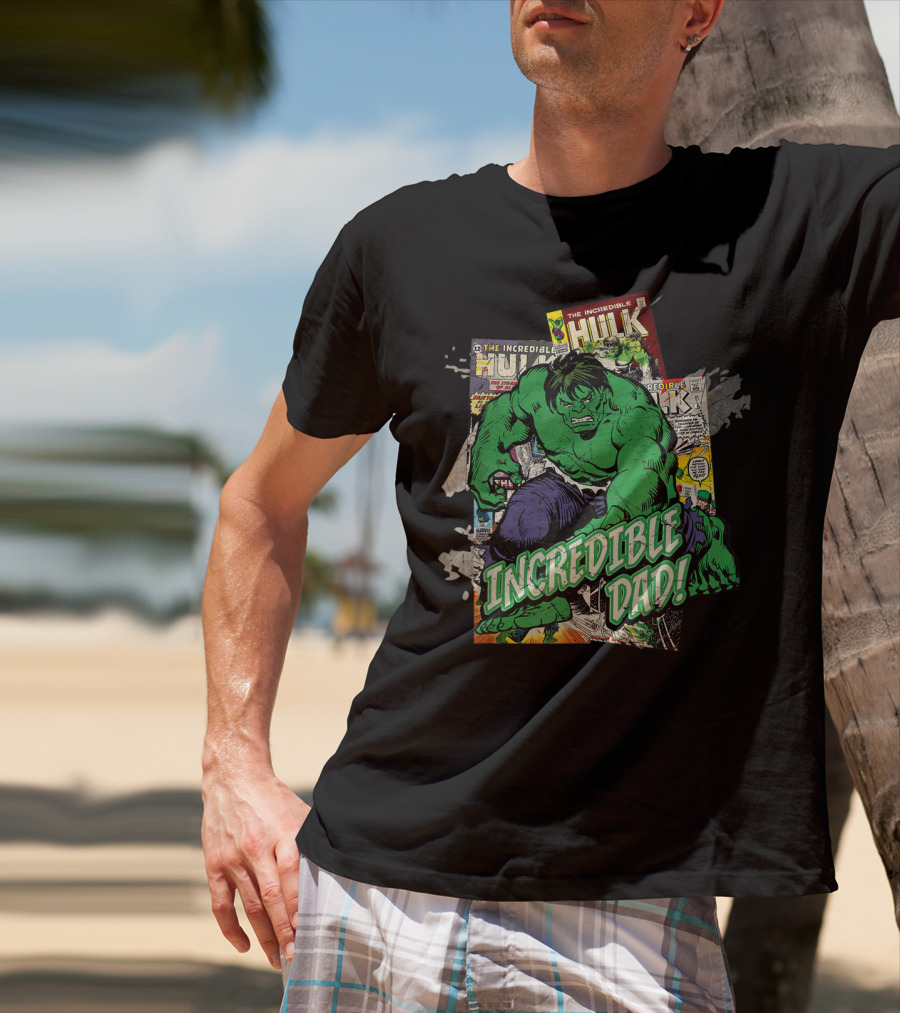 Marvel Hulk The Incredible Hulk Incredible Dad T-Shirt