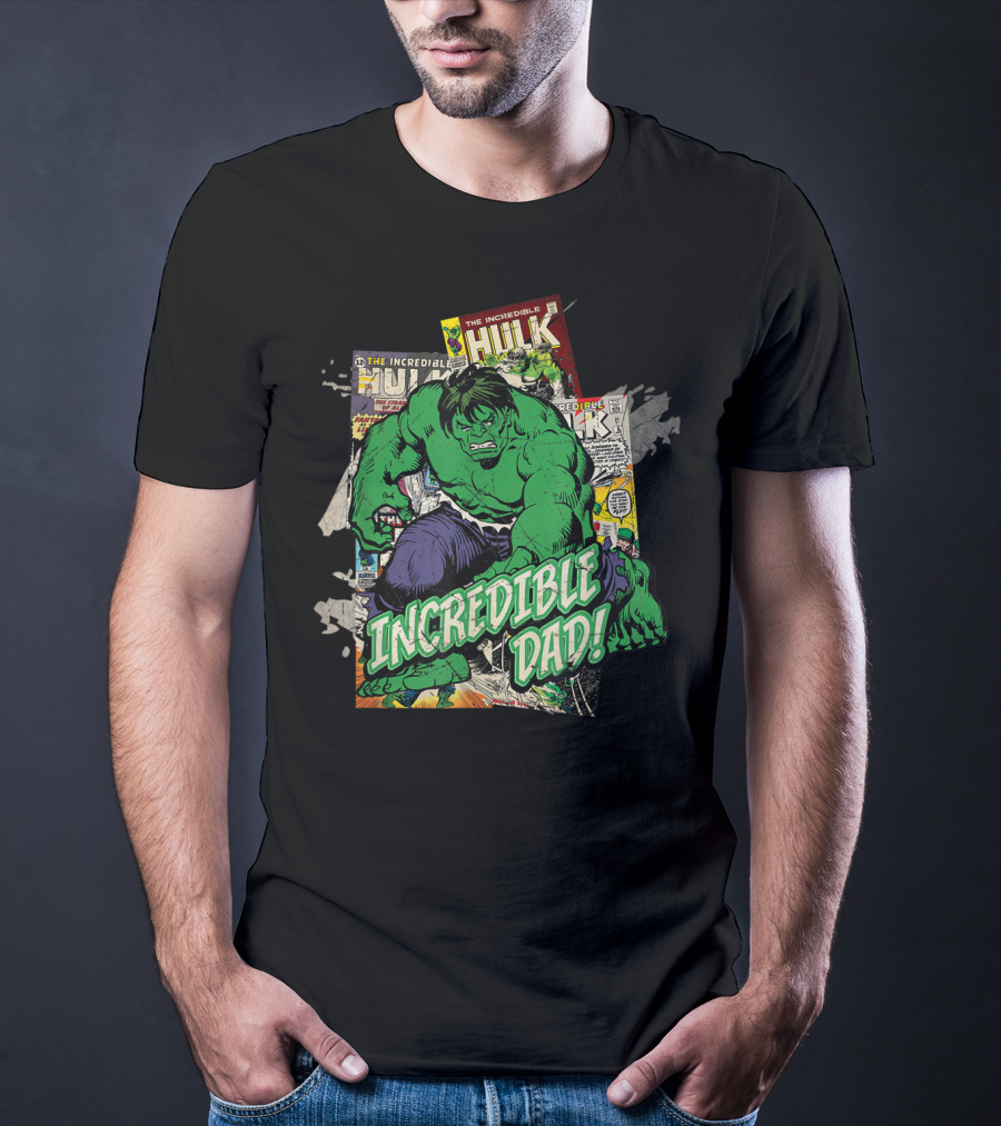Marvel Hulk The Incredible Hulk Incredible Dad T-Shirt