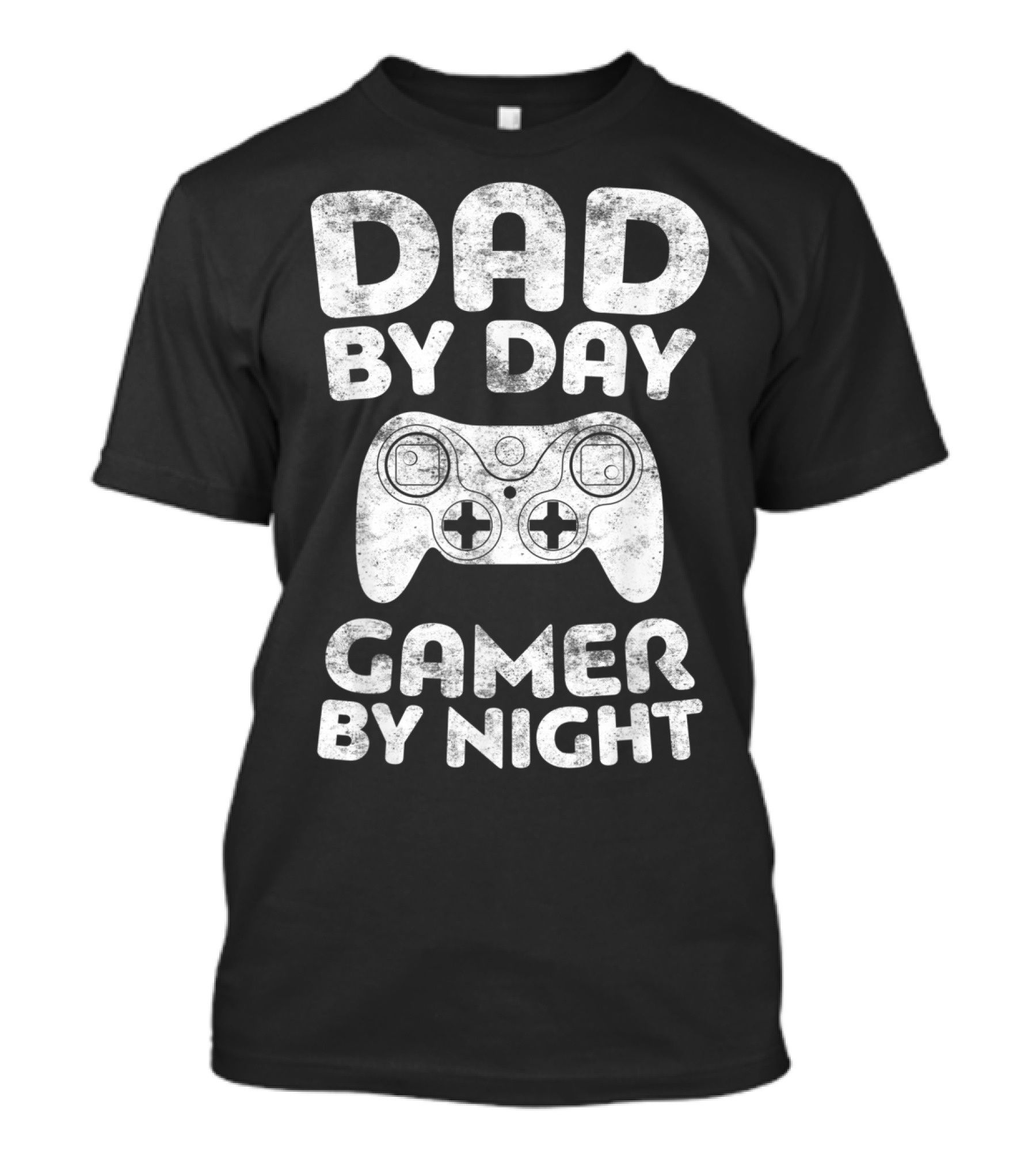 Dad By Day Gamer By Night Game Controller T-Shirt