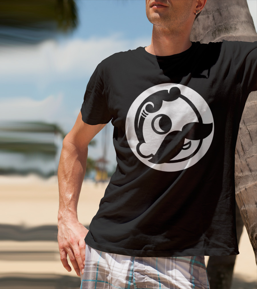 Natty Boh Mascot Icon Mustache Circle T-Shirt