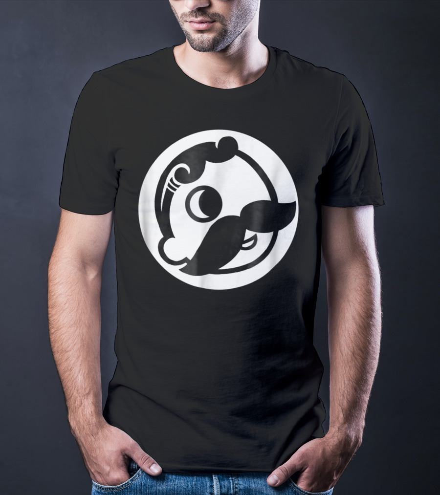 Natty Boh Mascot Icon Mustache Circle T-Shirt