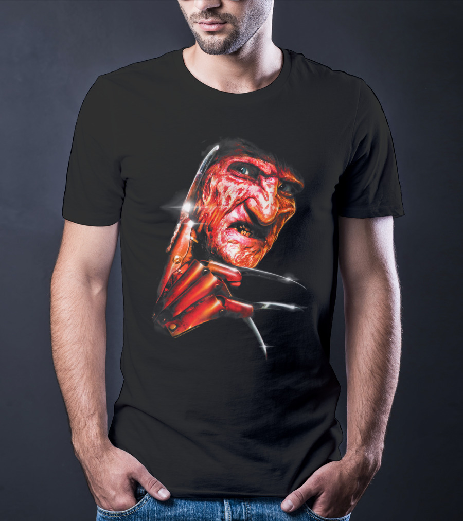 Nightmare On Elm Street Freddy Krueger Claw Face T-Shirt