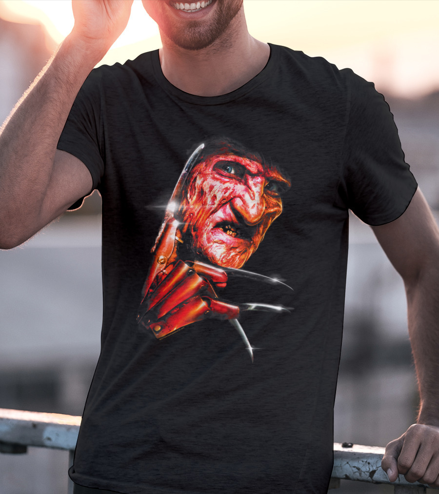 Nightmare On Elm Street Freddy Krueger Claw Face T-Shirt