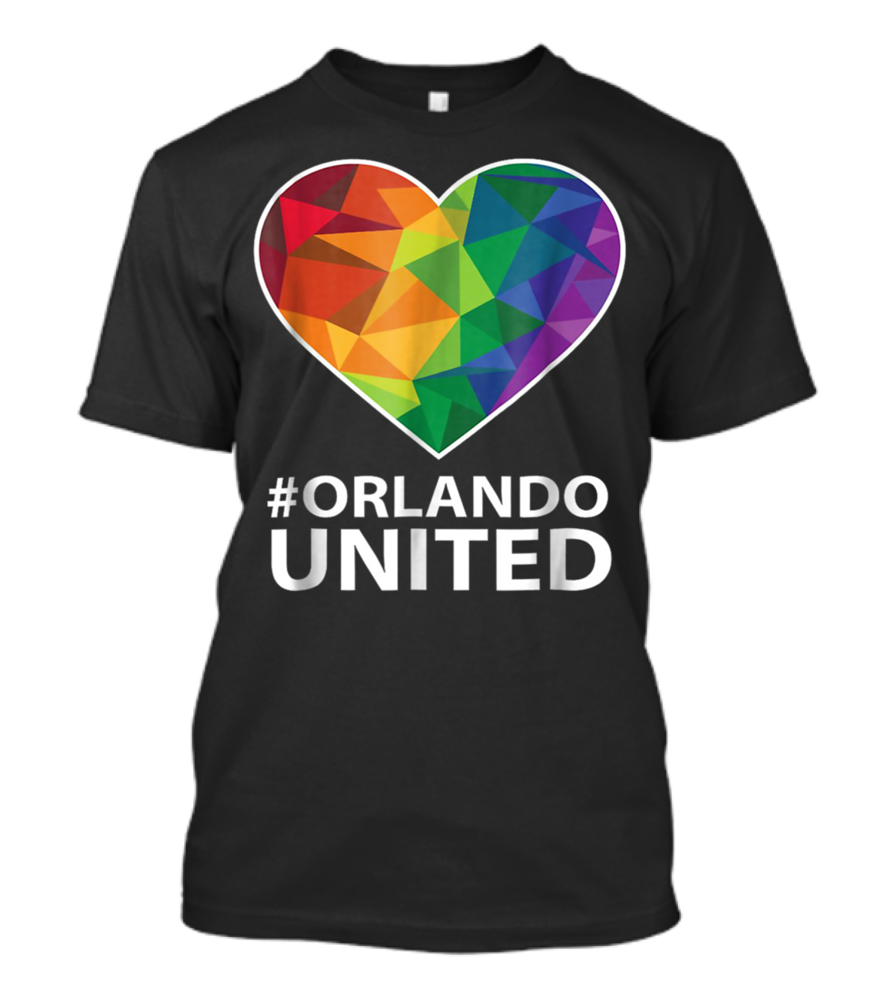 Orlando United Be Strong Multicolored Heart T-Shirt
