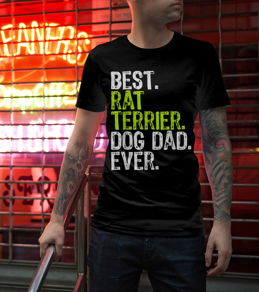 BEST RAT TERRIER DOG DAD EVER T-Shirt